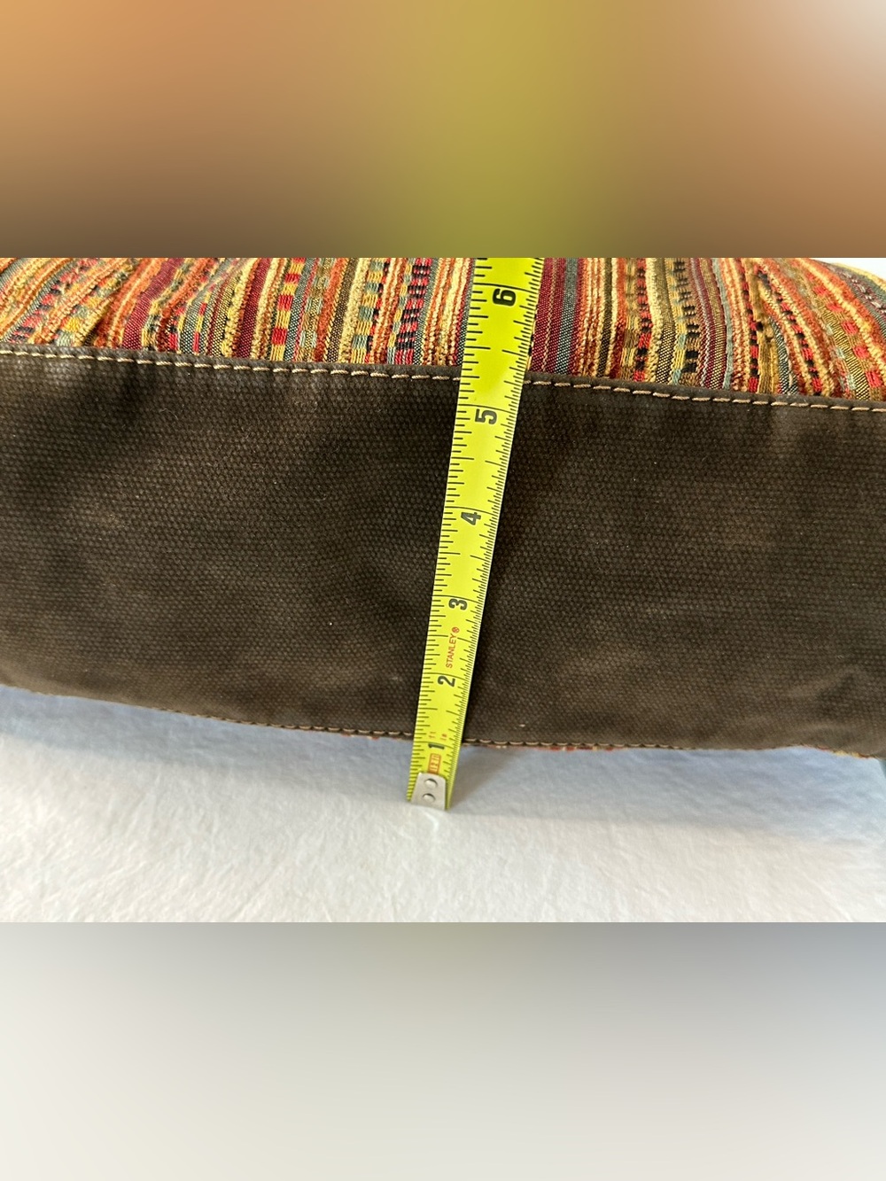 Vintage Fossil Presley Bag Tapestry Color Striped Excellent Y2K Condition - Picture 13 of 14